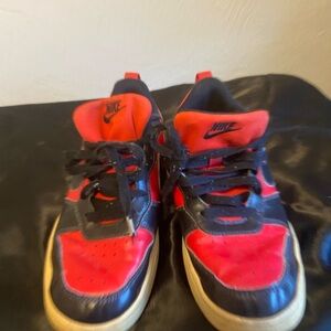 Nike Kids Red and Black Sneakers 5.5Y